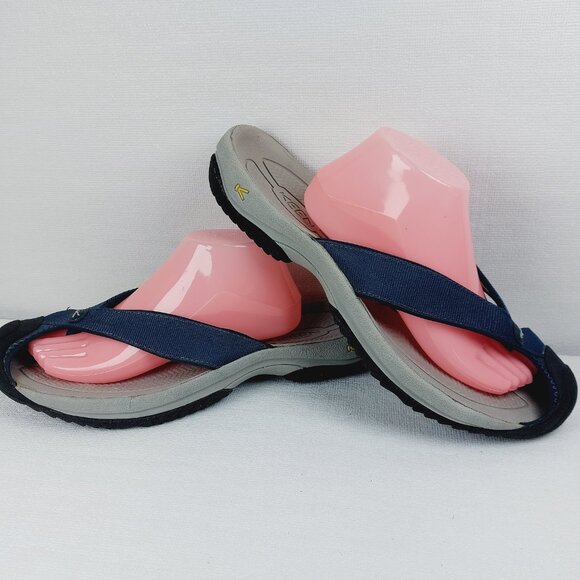 Keen Men\'s Blue Gray Waimea H2 Close Arch Support Slip-On Flip-Flop Sandal Sz 14 main image 11